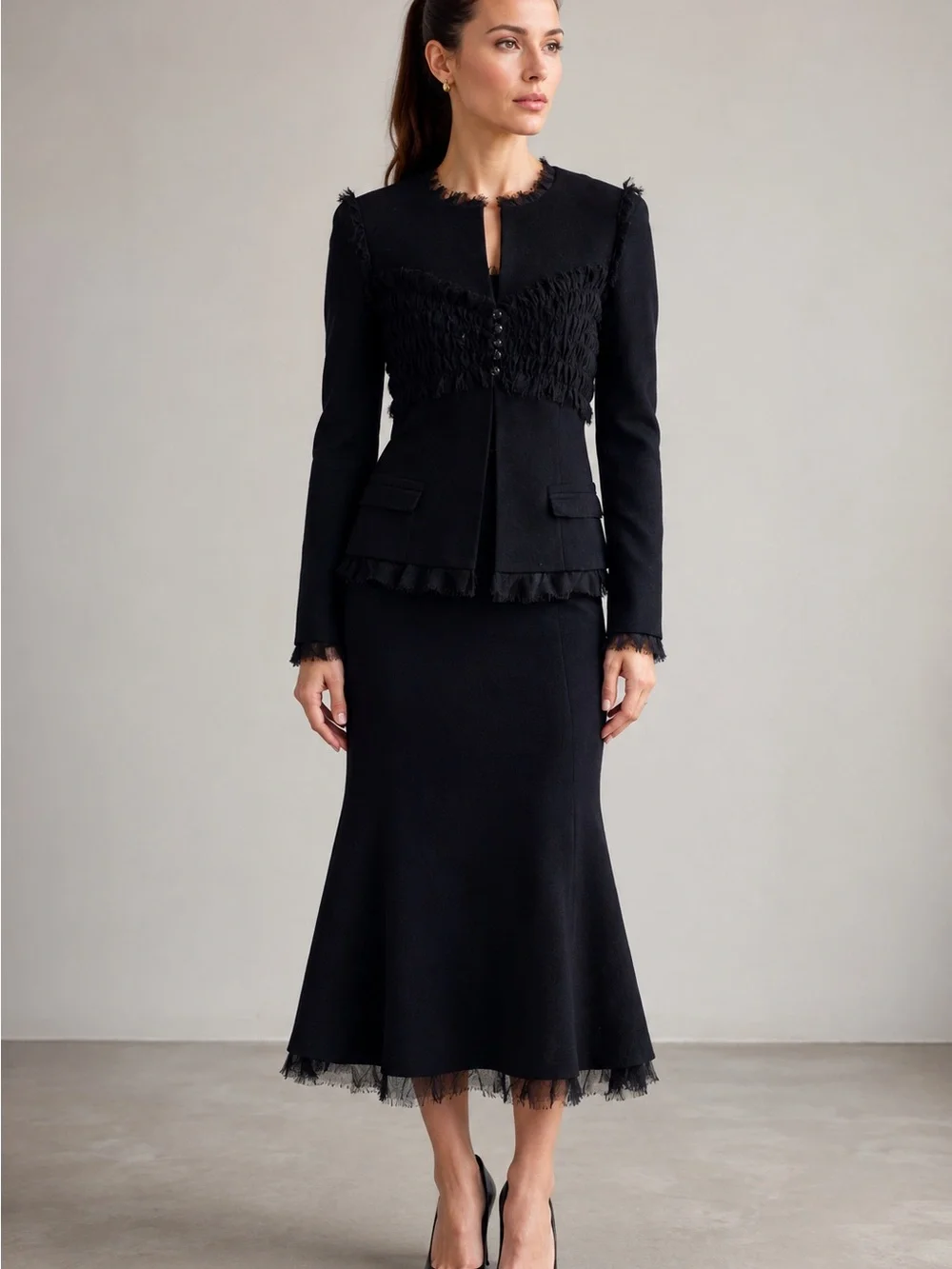 Chanel dress and blazer